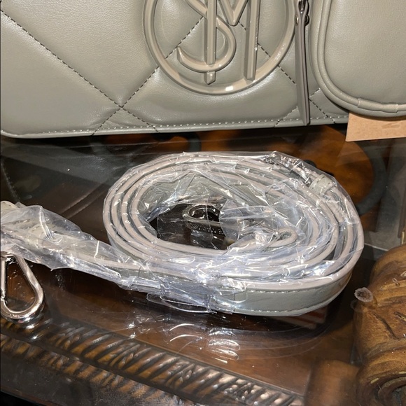 Steve Madden Light Olive Quilted Leather Crossbody Bag Set - Picture 14 of 14